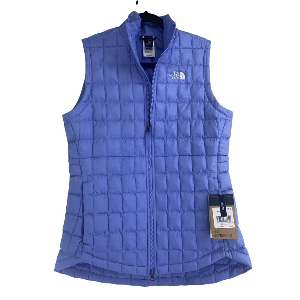 Women's The North Face Quilted Thermoball Vest New $180 Virtual Blue Small NWT